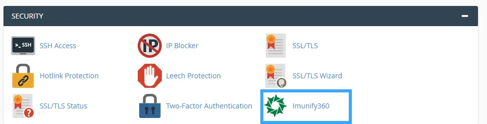 Hướng dẫn sử dụng Imunify360 hiệu quả 16 Đến mục SECURITY và tìm Imunify360