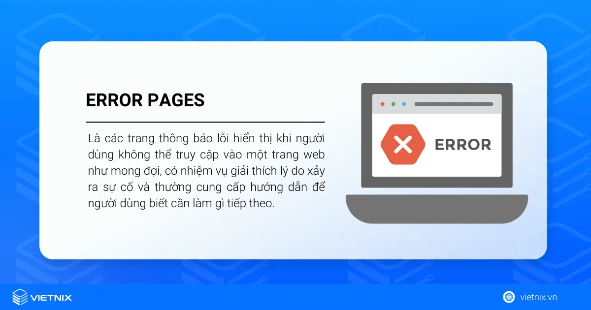 tuỳ chỉnh trang thông báo lỗi error pages trên cPanel