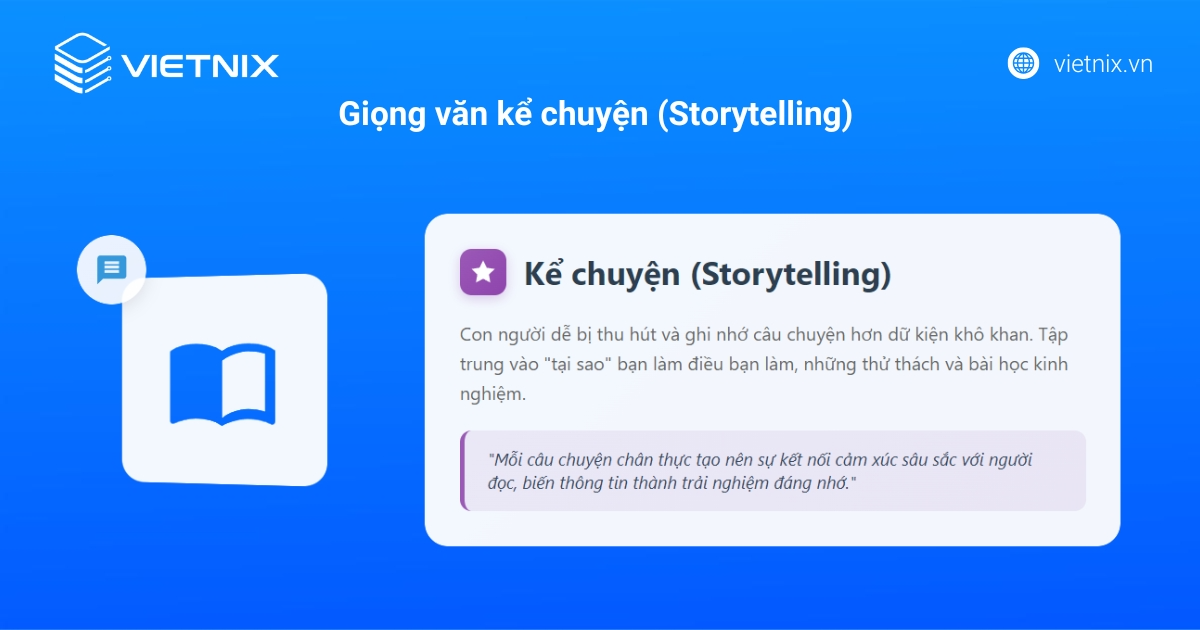Cách viết trang giới thiệu cho website chuyên nghiệp và thu hút 31 Sử dụng giọng văn kể chuyện