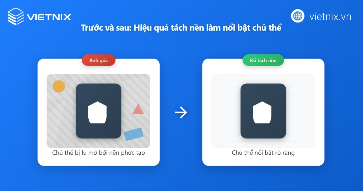 Tách nền làm nổi bậc chủ thể