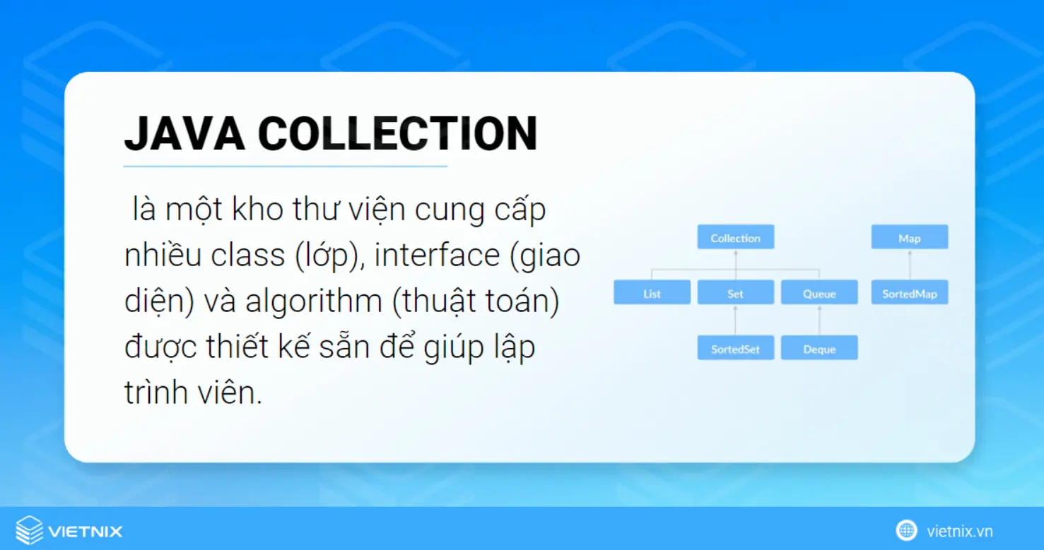 Java Collection Framework là một kiến trúc được thiết kế để lưu trữ và thao tác trong Java