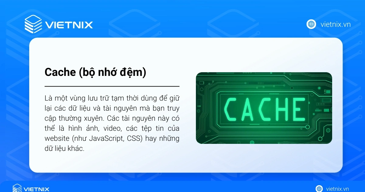 Cache hay còn gọi là bộ nhớ đệm