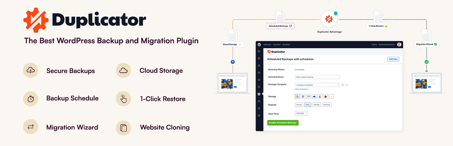 Hướng dẫn cách backup WordPress website nhanh chóng 31 Duplicator Free WordPress Plugin