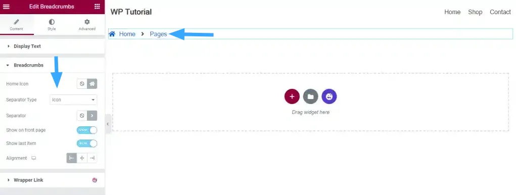 Breadcrumb là gì? 5 cách tạo Breadcrumb WordPress đơn giản, nhanh chóng 33 Hướng dẫn thêm Breadcrumb trong Elementor Pro