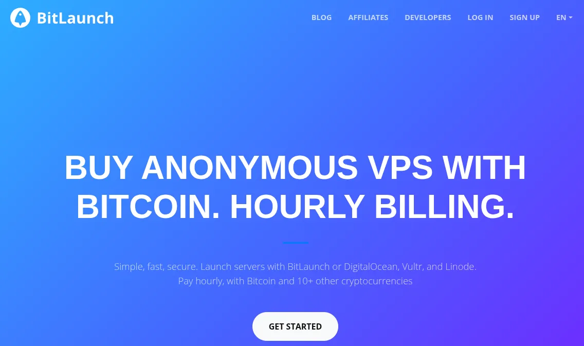 Anonymous VPS là gì? Top 10 nhà cung cấp Anonymous VPS uy tín 26 BitLaunch