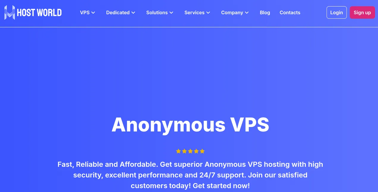 Anonymous VPS là gì? Top 10 nhà cung cấp Anonymous VPS uy tín 27 Host-World