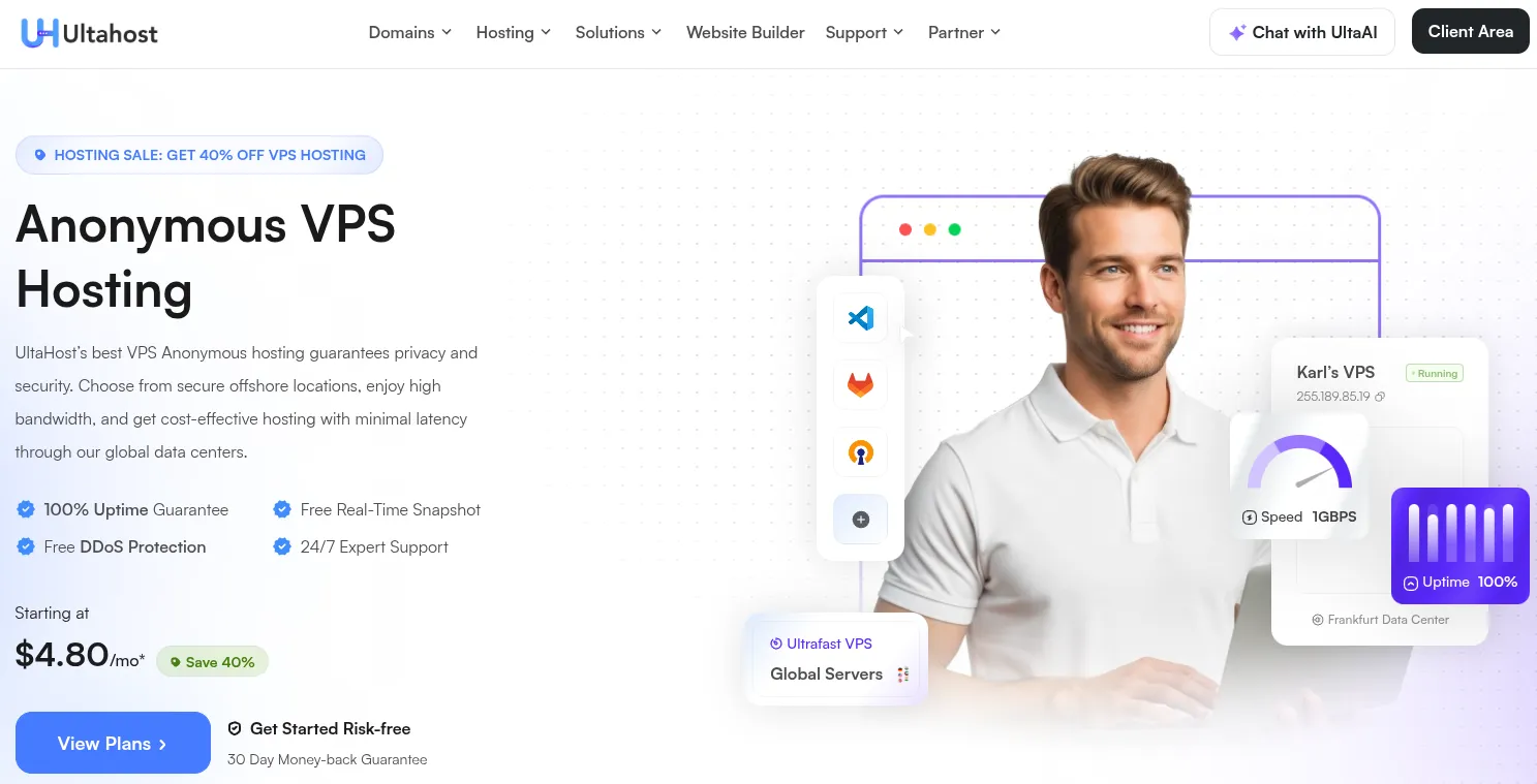 Anonymous VPS là gì? Top 10 nhà cung cấp Anonymous VPS uy tín 25 UltaHost
