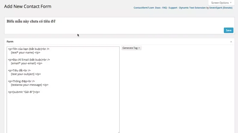 Hướng dẫn tạo contact form trong WordPress với Contact Form 7 và WPForms 39 Giao diện tạo form