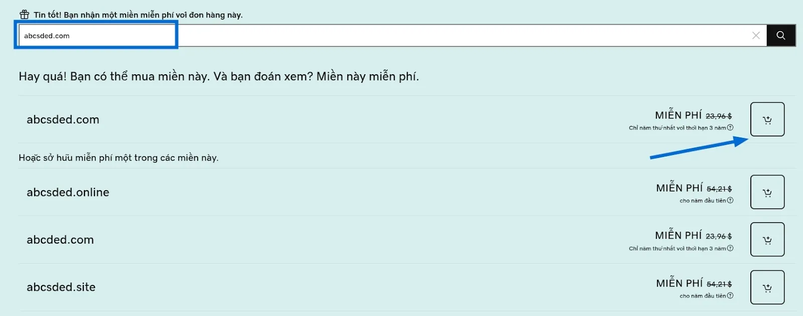Hướng dẫn mua hosting trên GoDaddy miễn phí tên miền chi tiết từ A-Z 49 Đăng ký tên miền miễn phí