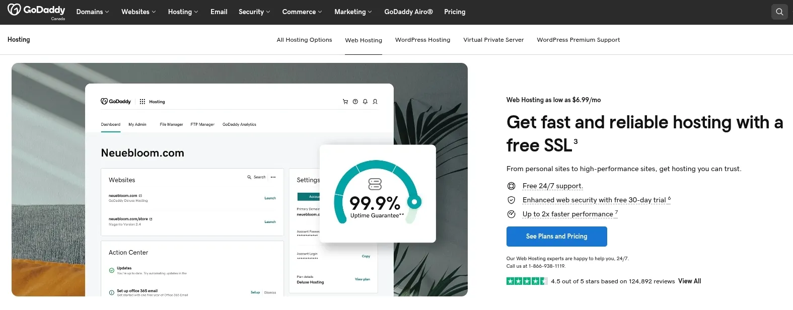 Hướng dẫn mua hosting trên GoDaddy miễn phí tên miền chi tiết từ A-Z 42 Truy cập vào trang chủ