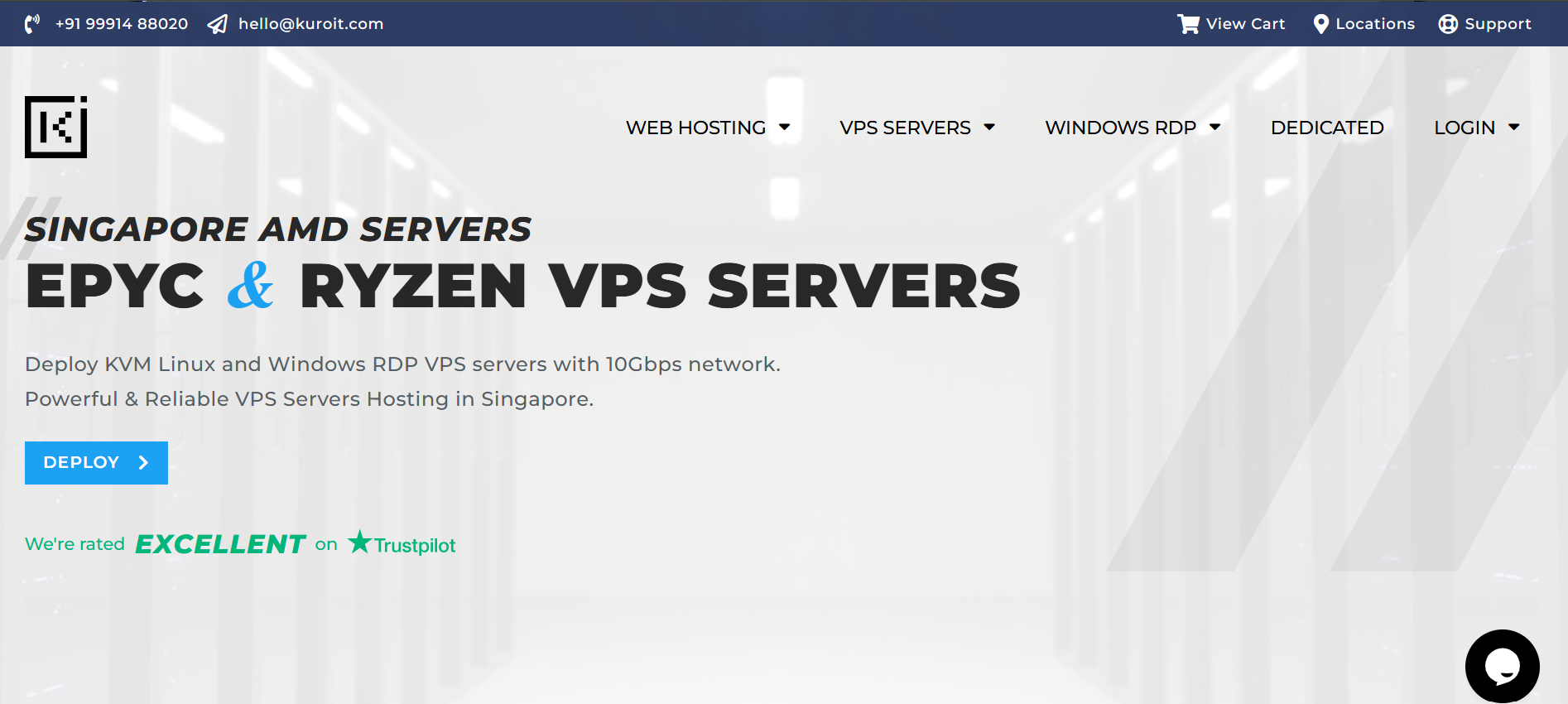 VPS Singapore là gì? Top 6 đơn vị cho thuê VPS Singapore giá rẻ tốc độ cao (danh sách cập nhật liên tục) 47 Kuroit mang đến một giải pháp VPS Singapore với sức mạnh AMD và mạng 10Gbps tốc độ cao