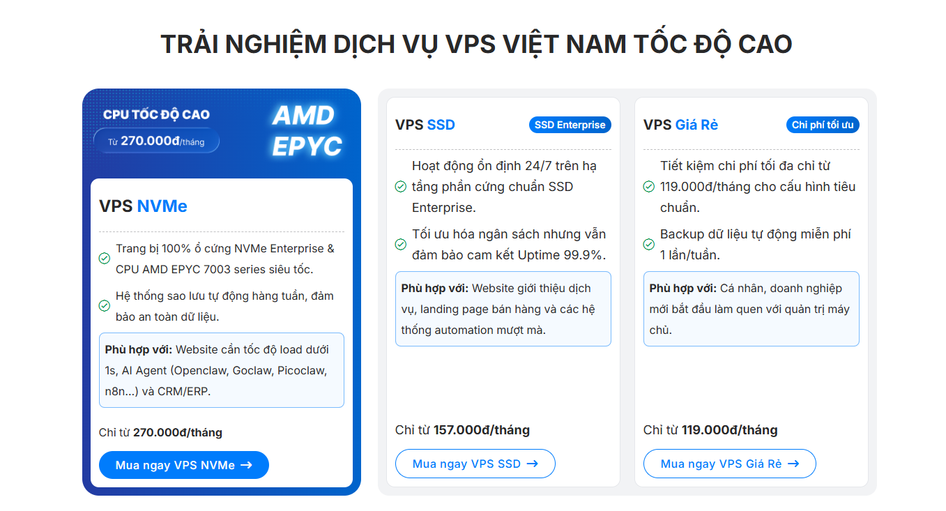 So sánh VPS và Cloud Server chi tiết - Doanh nghiệp nên chọn dịch vụ nào? 45 Các nhà cung cấp uy tín hàng đầu (Doanh nghiệp & Quy mô lớn)