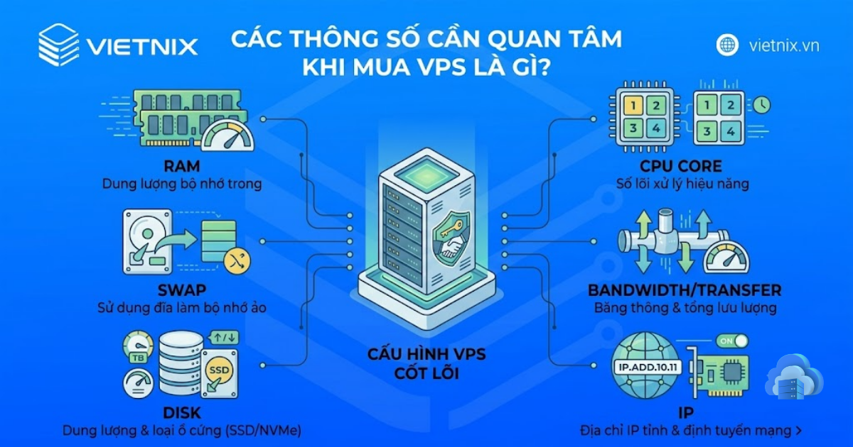 Các thông số cần quan tâm khi mua VPS 