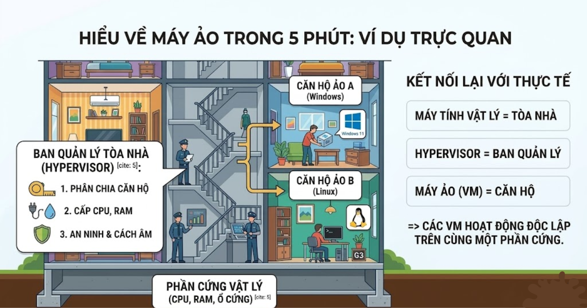 Máy ảo là gì? 6 Phần mềm máy ảo miễn phí tốt nhất hiện nay 28 Ví dụ minh họa dễ hiểu về máy ảo