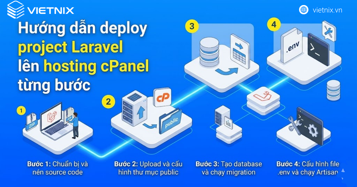 Laravel Hosting là gì? Top nhà cung cấp Laravel Hosting số 1 hiện nay 73 Hướng dẫn deploy project Laravel lên hosting cPanel từng bước