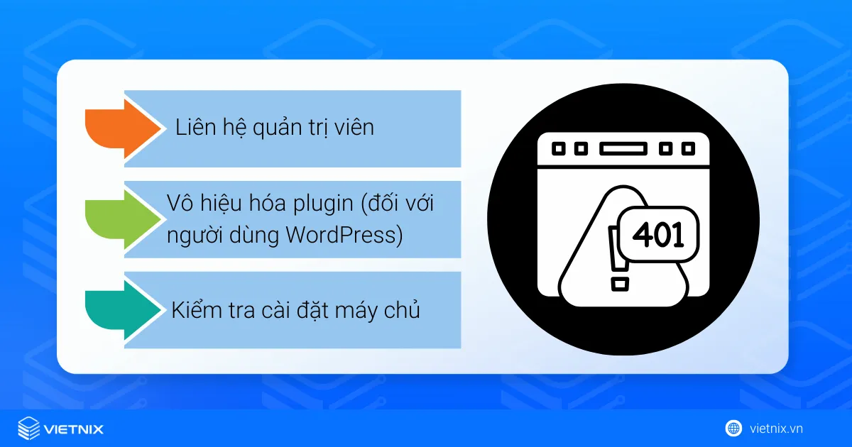 401 UNAUTHORIZED ERROR là gì? Nguyên nhân và cách khắc phục 401 Error 19 Các bước khắc phục 401 Error nâng cao