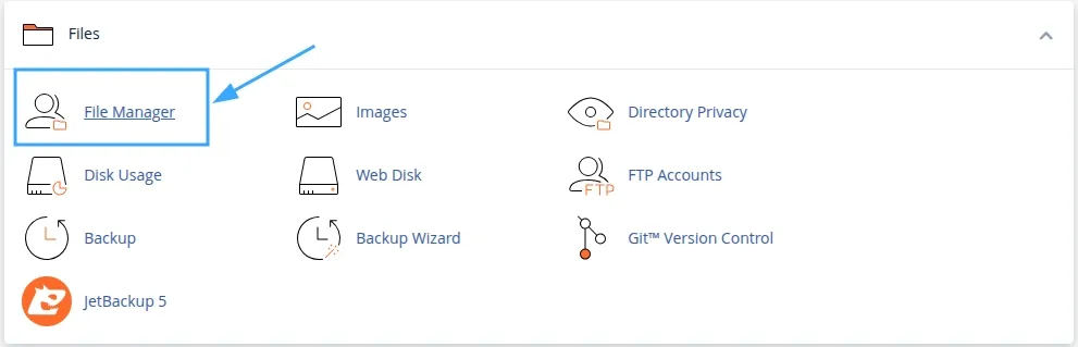 Hướng dẫn 3 cách lấy source code website WordPress đơn giản và chi tiết 29 Truy cập vào File Manager trong Cpanel