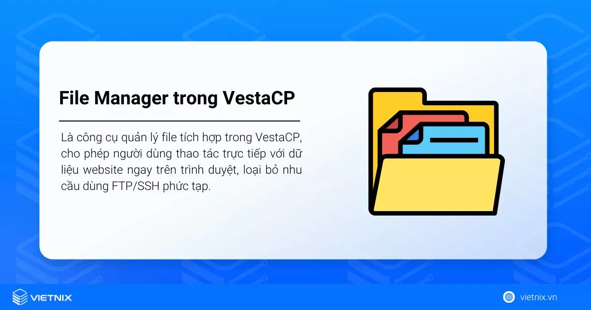 Hướng dẫn bật File Manager trên VestaCP 14 File Manager trong VestaCP
