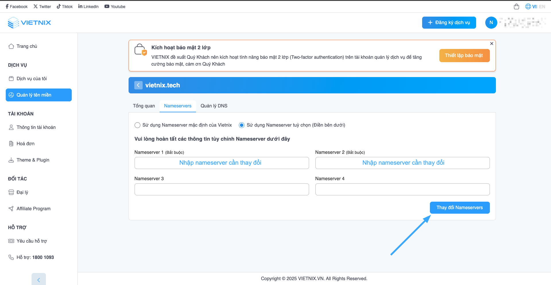 Nameserver là gì? Cách thay đổi Nameserver đơn giản và chi tiết 25 Sử dụng Nameserver tùy chọn