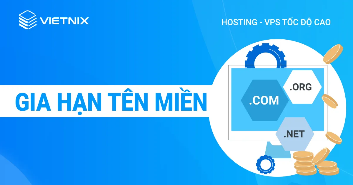 Phí gia hạn tên miền phụ thuộc lớn vào loại tên miền và thời gian sử dụng