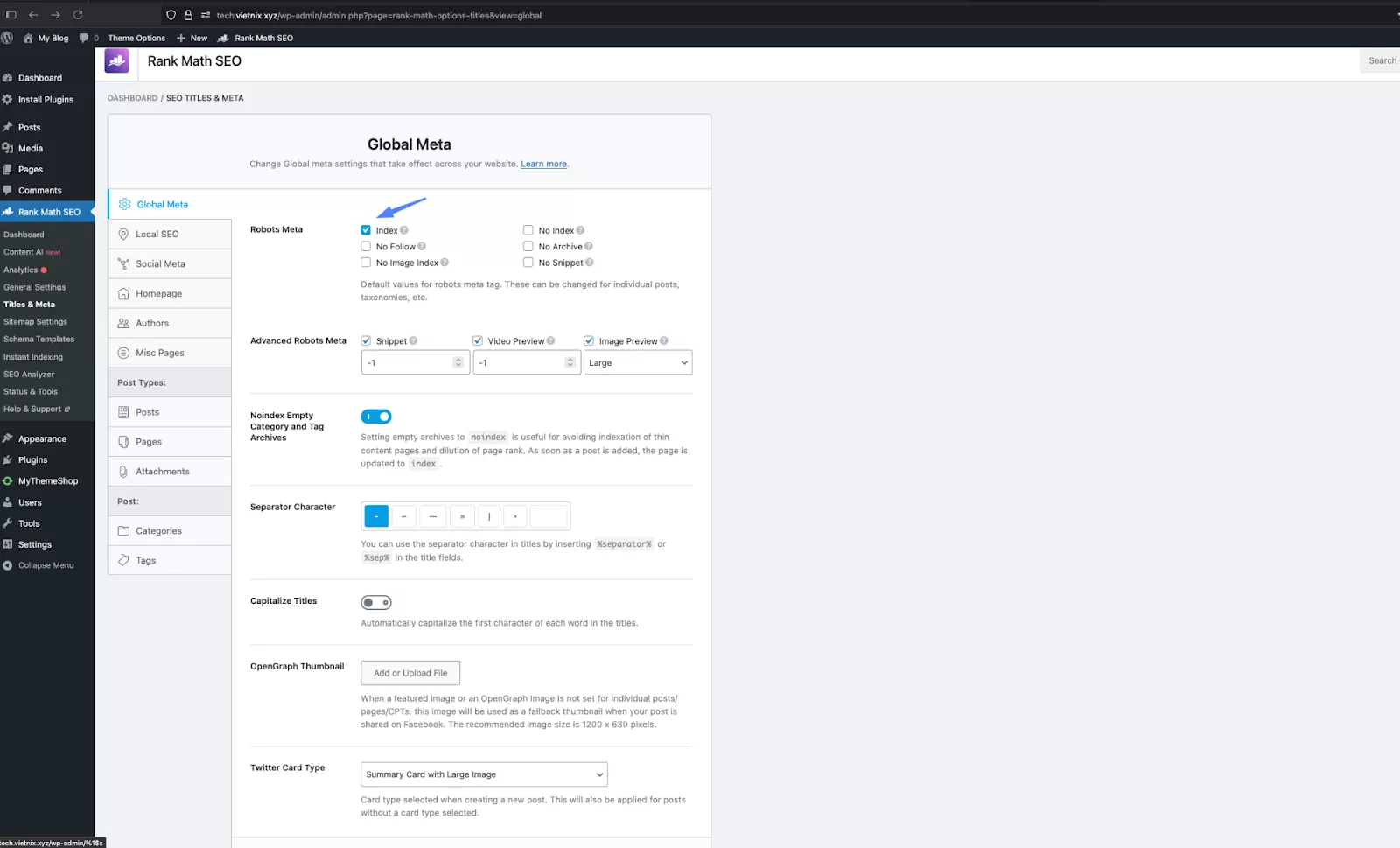 Tìm hiểu khái niệm và cách sử dụng Noindex Tag trong SEO 31 Cài đặt trong Plugin SEO