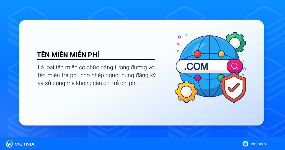 Khái niệm tên miền miễn phí 