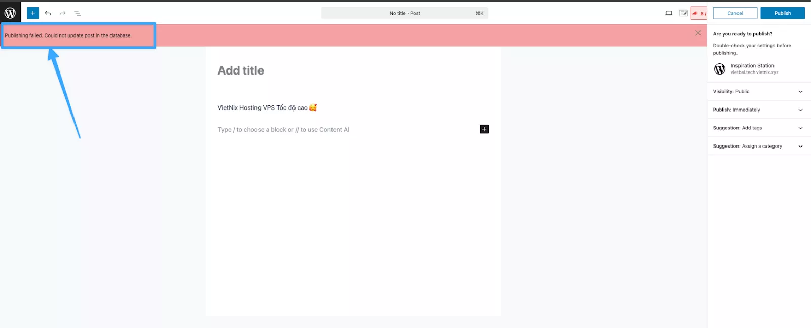 Cách sửa lỗi lưu bài viết WordPress khi có ký tự emoji chi tiết 19 Lỗi lưu bài viết WordPress khi có ký tự emoji