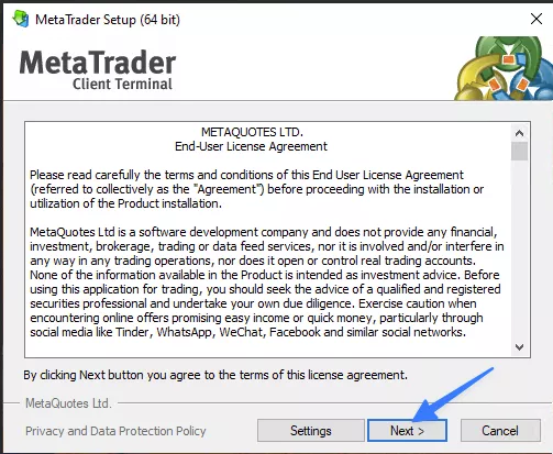 MT4 là gì? Hướng dẫn cài đặt MT4 trên máy tính cho người mới 20 Chạy file cài đặt