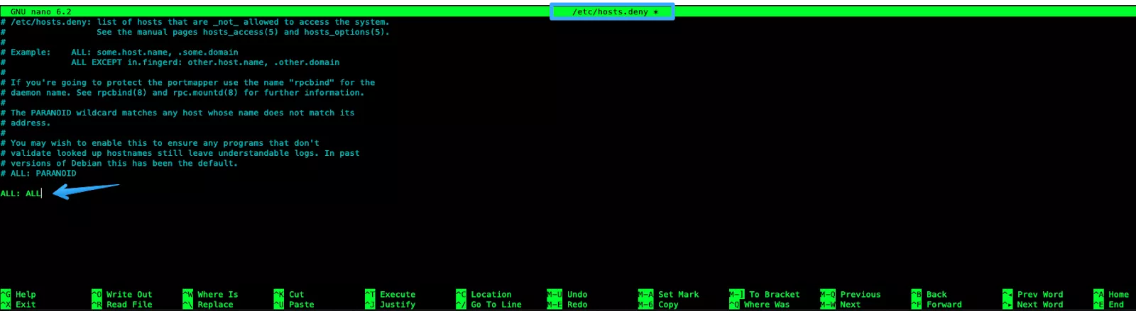 Hướng dẫn sử dụng /etc/hosts.allow và /etc/hosts.deny để kiểm soát truy cập 20 Tạo quy tắc từ chối mặc định