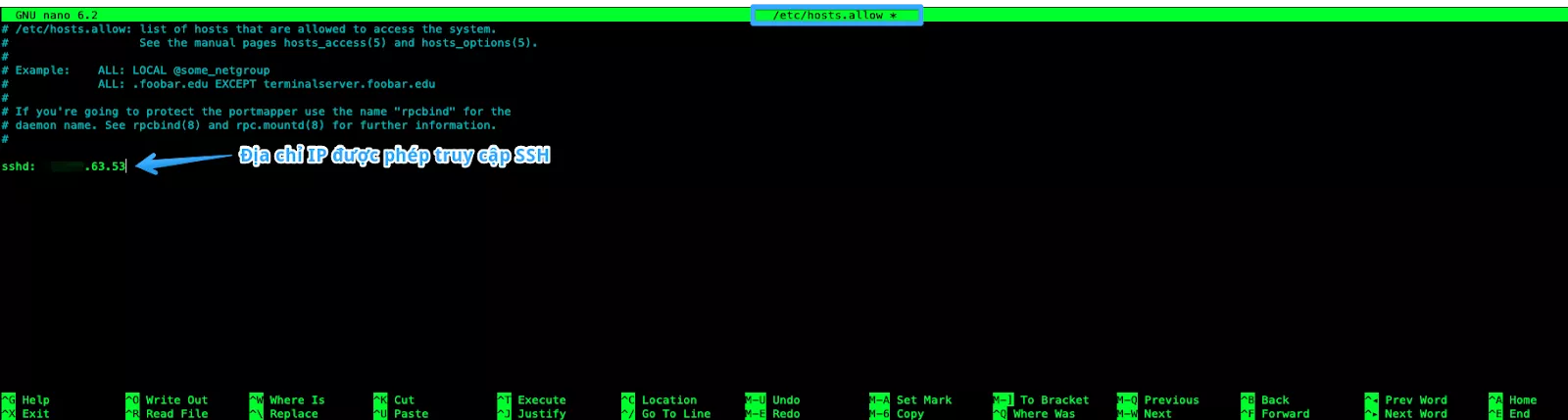 Hướng dẫn sử dụng /etc/hosts.allow và /etc/hosts.deny để kiểm soát truy cập 21 Thêm IP được phép truy cập