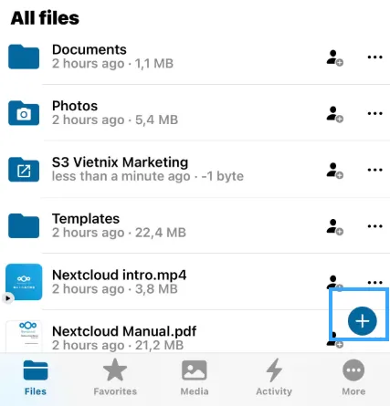 Quản lý file trong Nextcloud