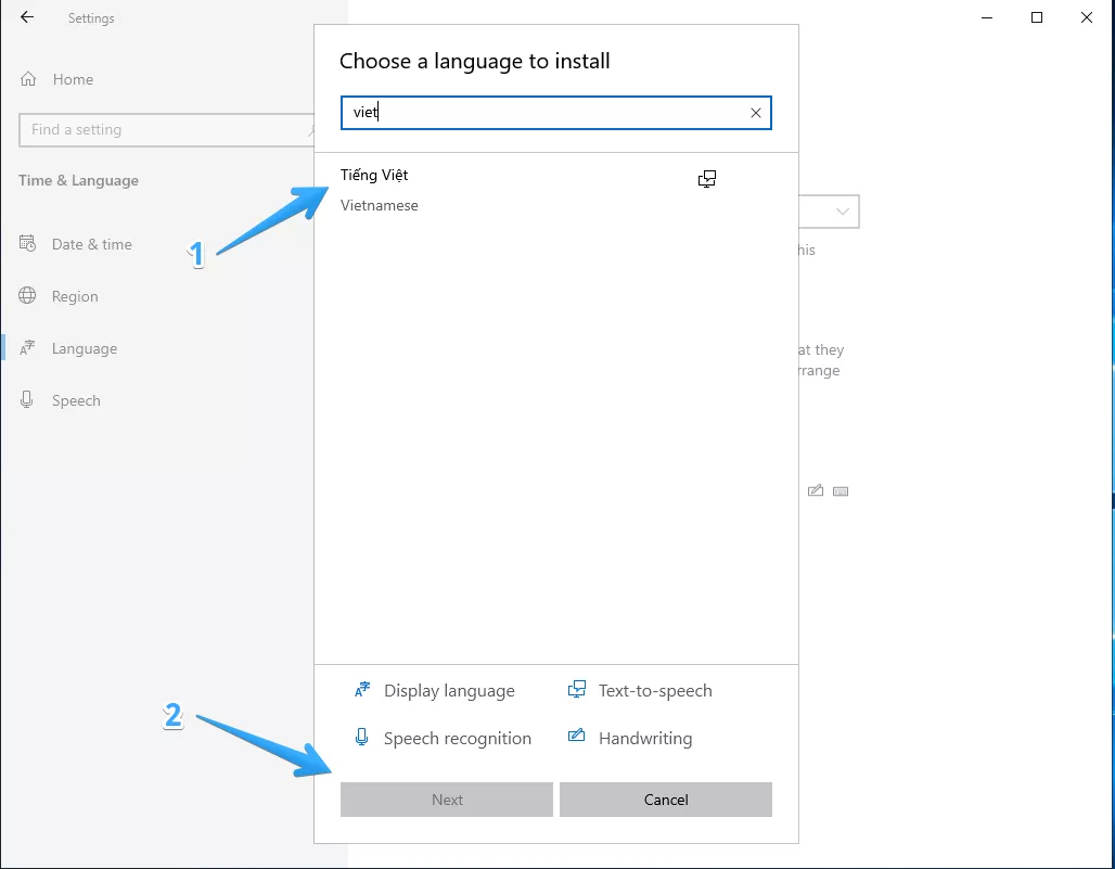 Thêm ngôn ngữ mới