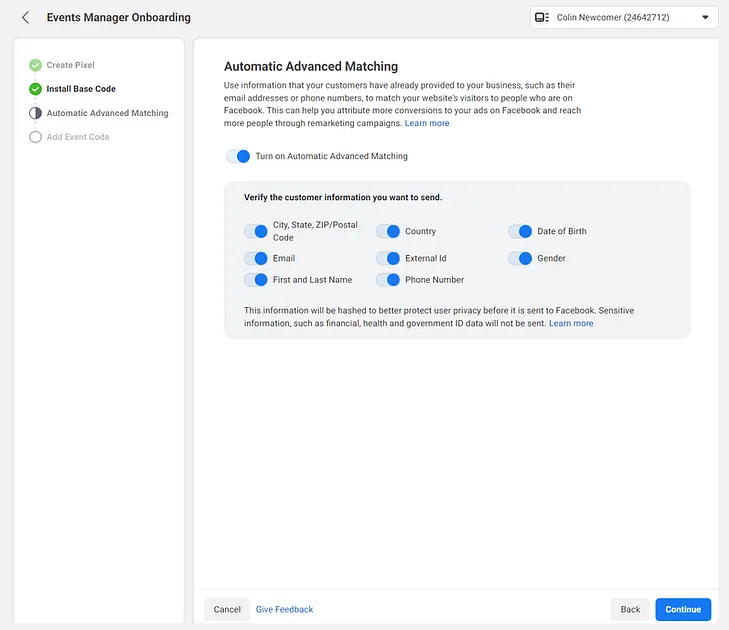 Người dùng có thể thực hiện một số thiết lập nâng cao