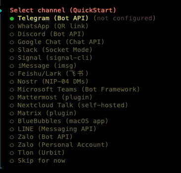 Các kênh nhắn tin trong OpenClaw
