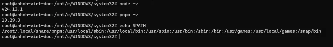 Kiểm tra lại phiên bản