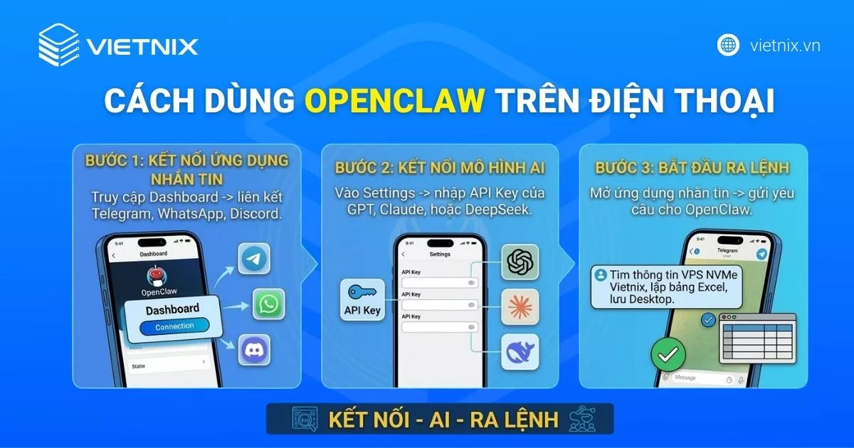 Hướng dẫn dùng OpenClaw trên điện thoại