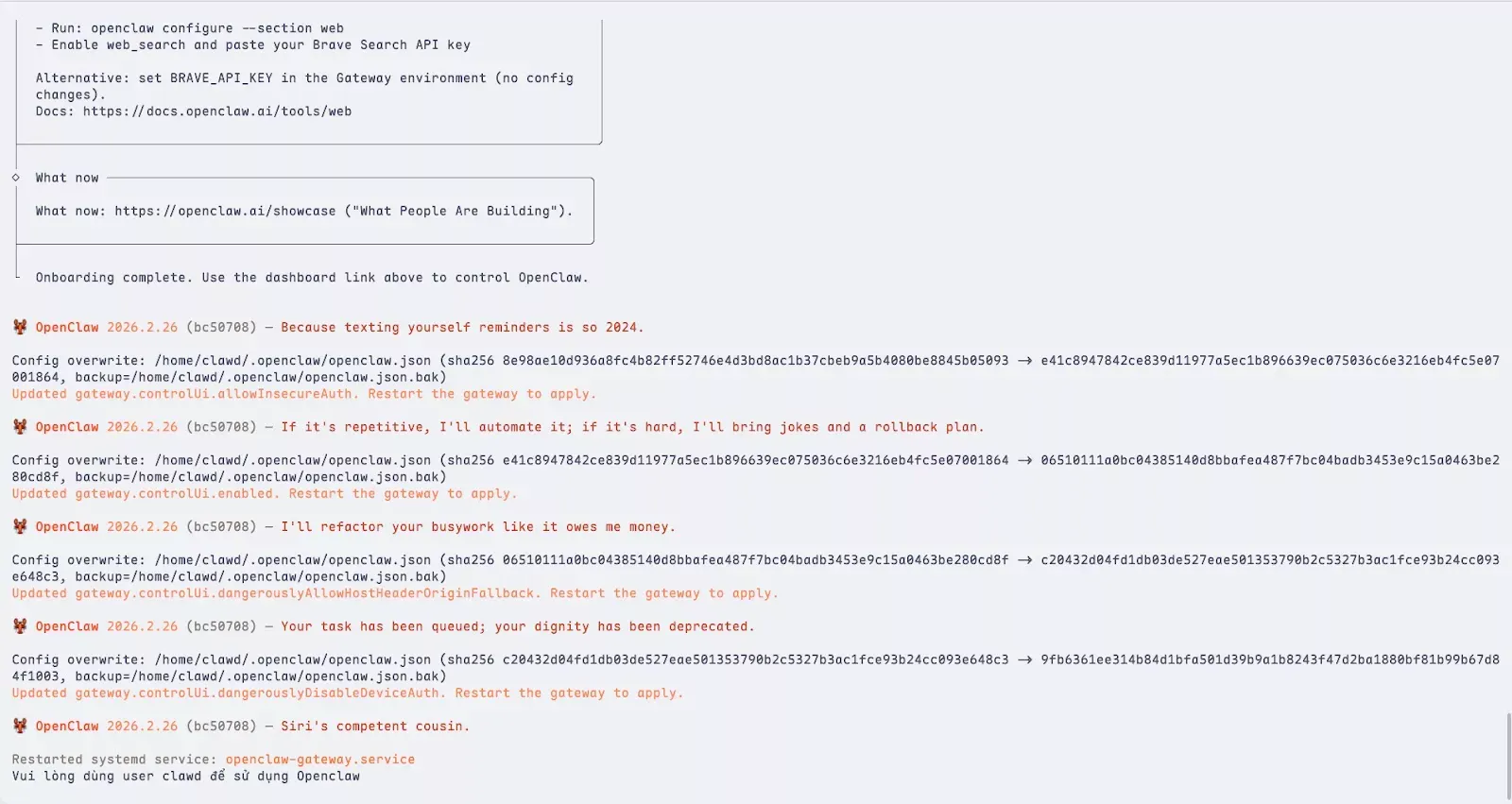 Hoàn tất Onboarding