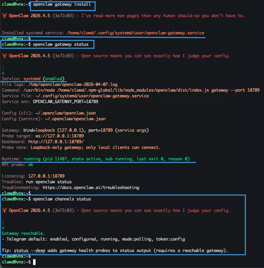 Kích hoạt hệ thống 