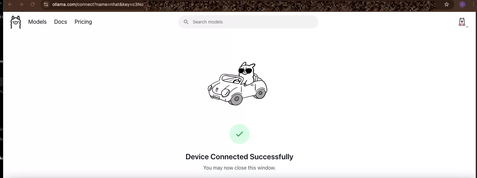 Kết nối thành công