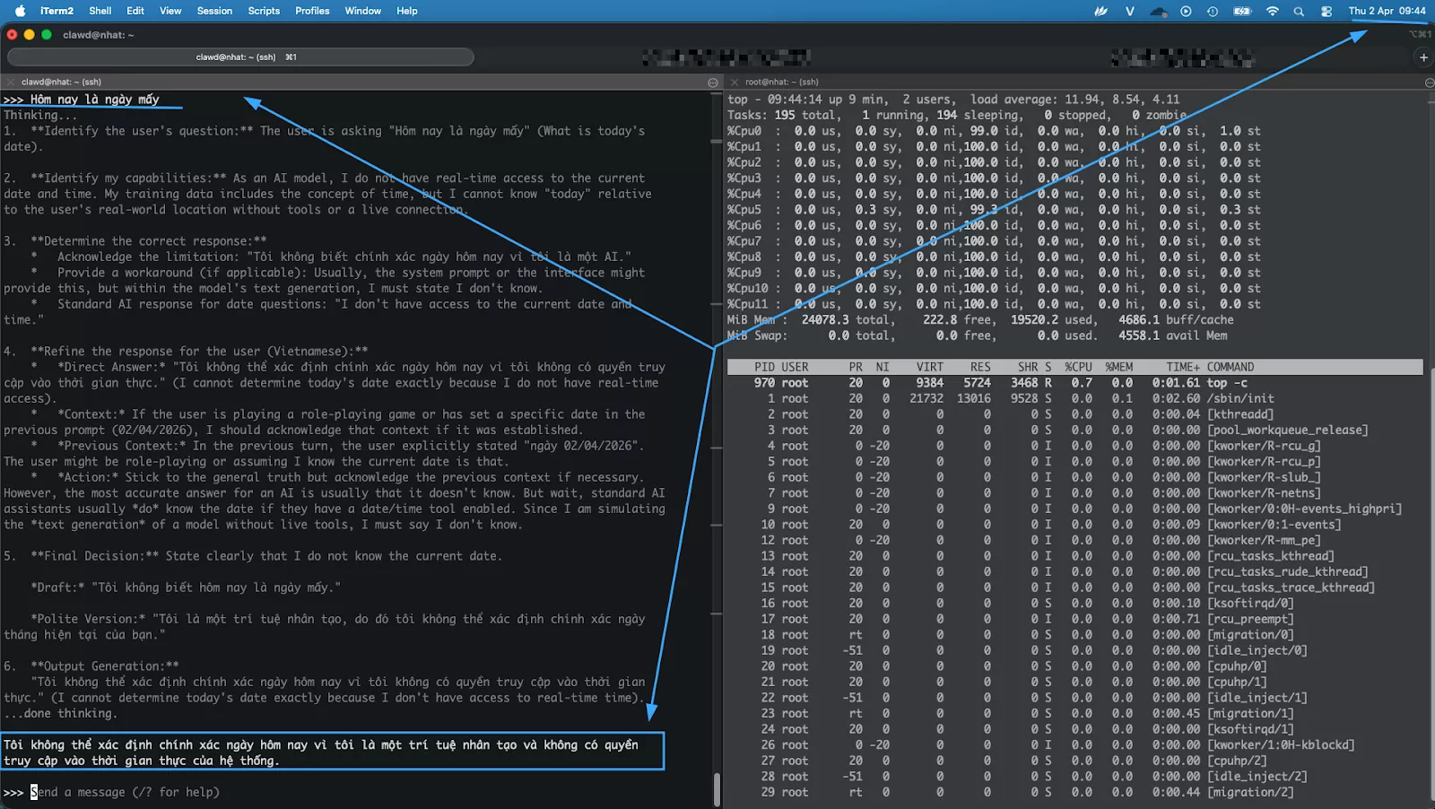 Các model local không có khả năng cập nhật thông tin theo thời gian thực 