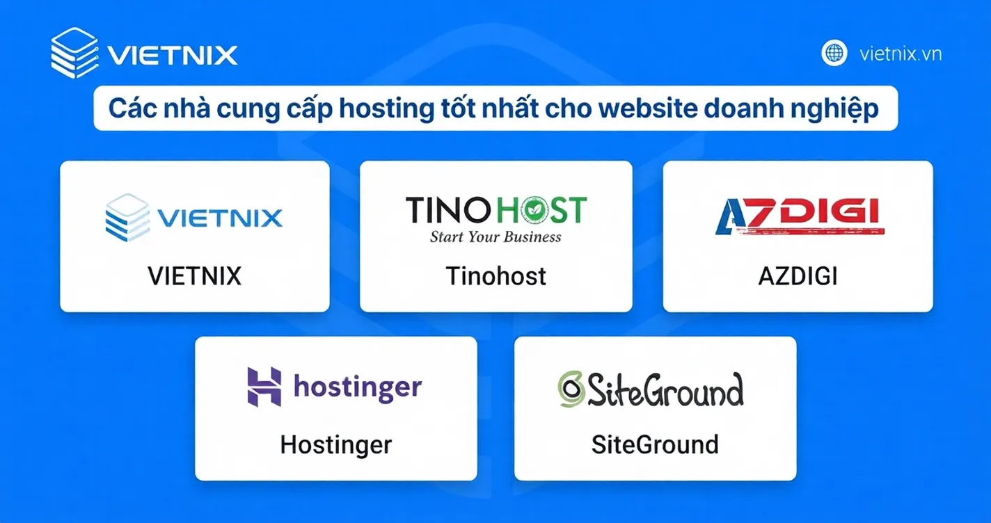 các nhà cung cấp hosting tốt nhất cho website doanh nghiệp