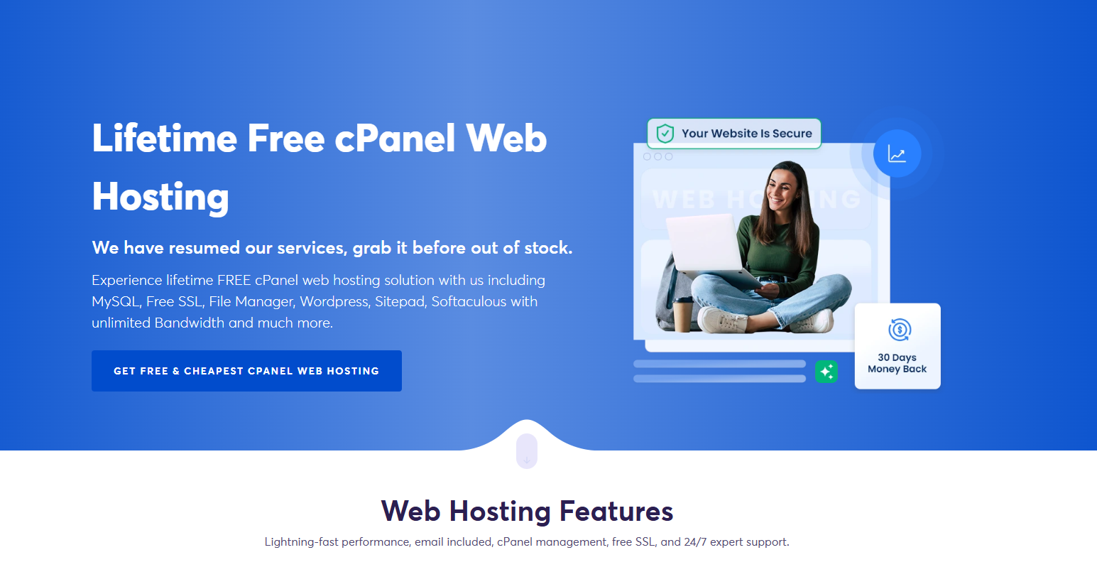 000Webhost.com là một trong những dịch vụ lưu trữ web miễn phí hiện nay