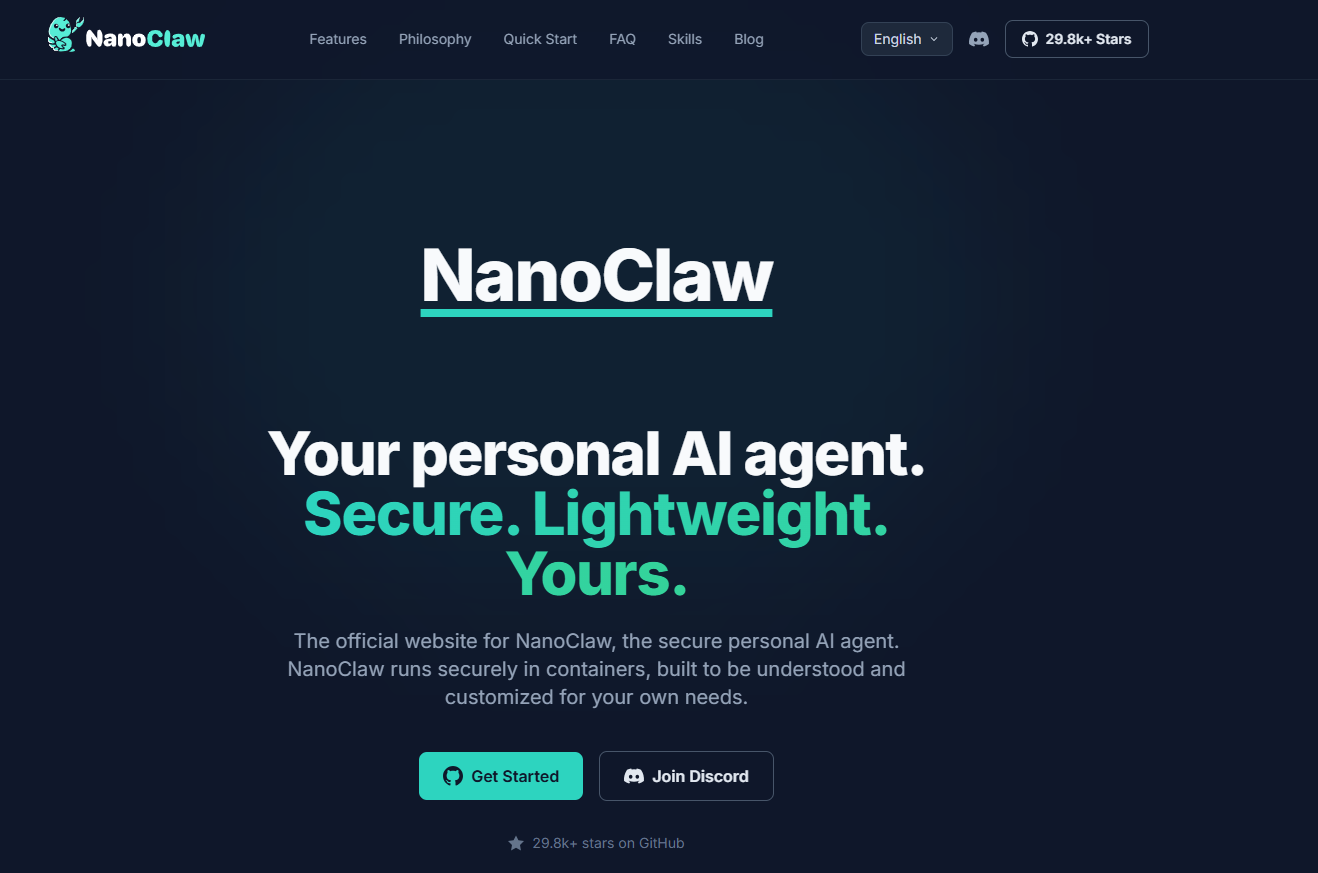 OpenClaw Alternative là gì? Top 10 công cụ thay thế OpenClaw tốt nhất hiện nay 25 Giải pháp thay thế OpenClaw được cô lập bằng container - NanoClaw
