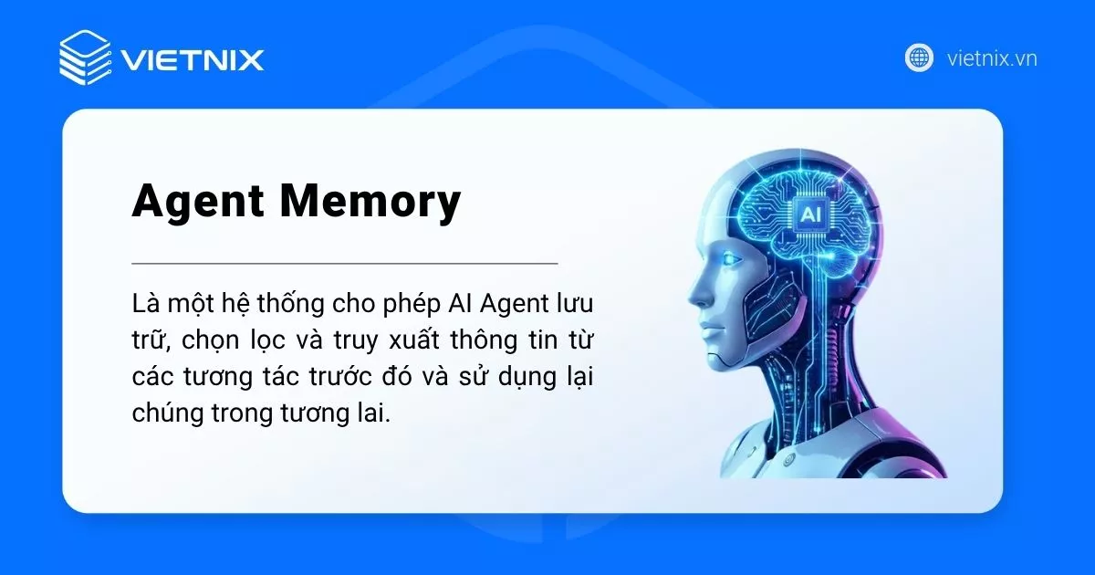AI Agent Memory là gì? Phân loại và cách triển khai bộ nhớ cho AI Agent 12 Khái niệm Agent Memory