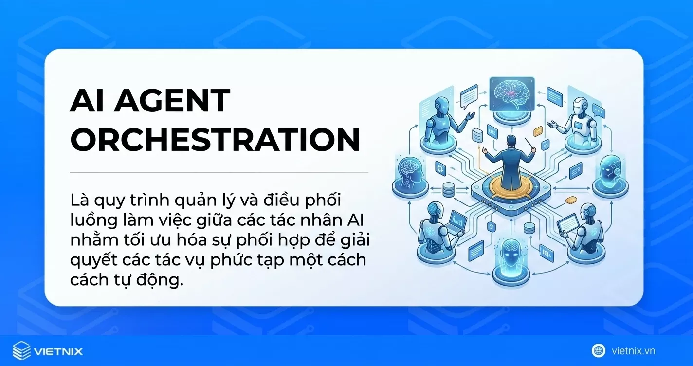 Khái niệm AI agent orchestration