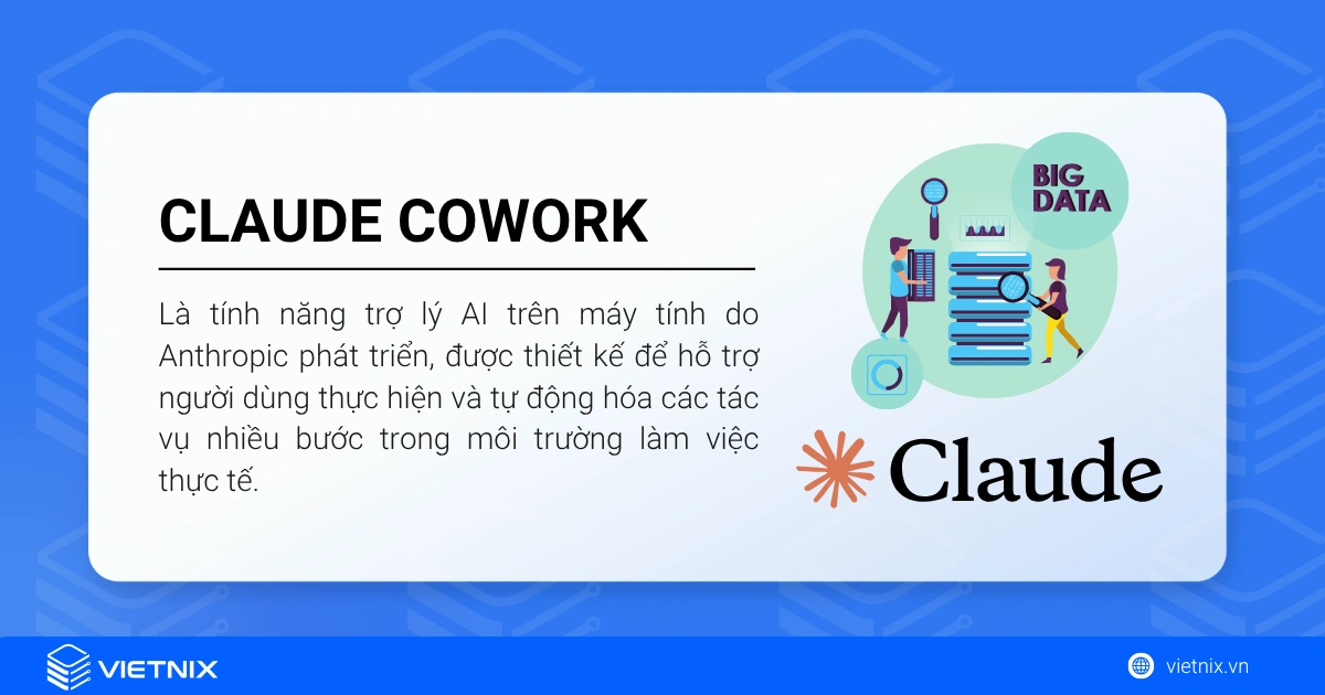 Claude Cowork là tính năng trợ lý AI trên máy tính do Anthropic phát triển