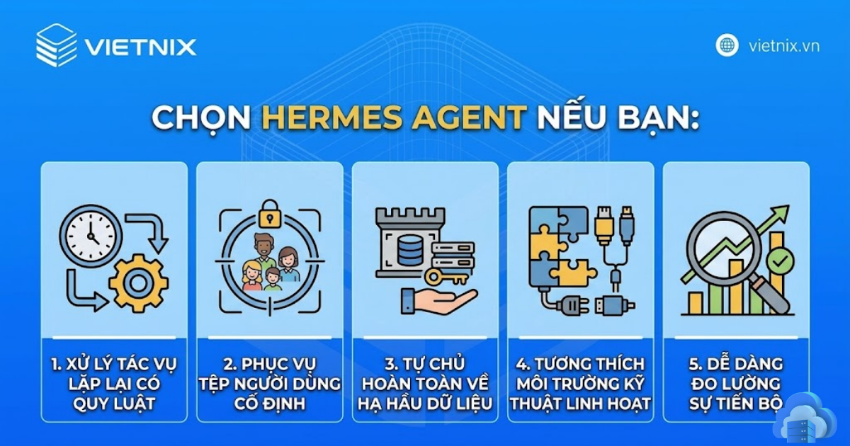 Lý do bạn nên chọn sử dụng Hermes Agent