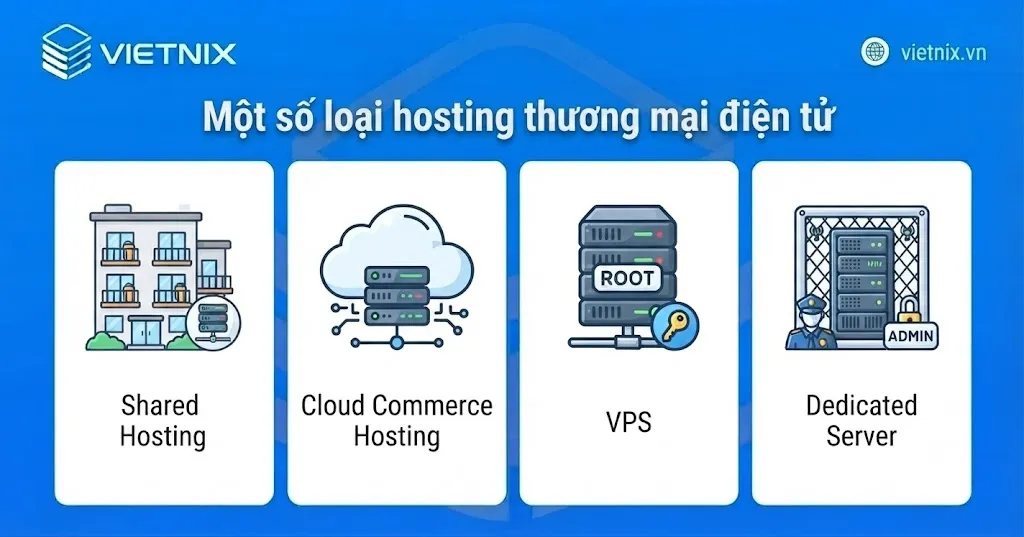Một số loại hosting thương mại điện tử