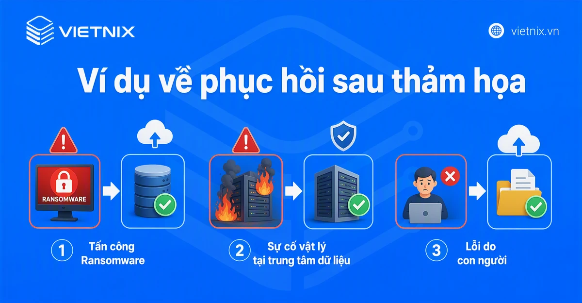 Ví dụ về phục hồi sau thảm họa (Disaster Recovery)