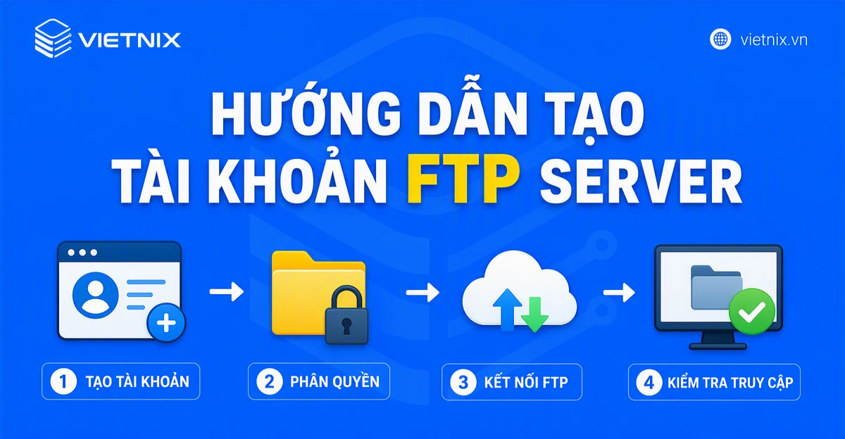 Hướng dẫn tạo tài khoản FTP Server